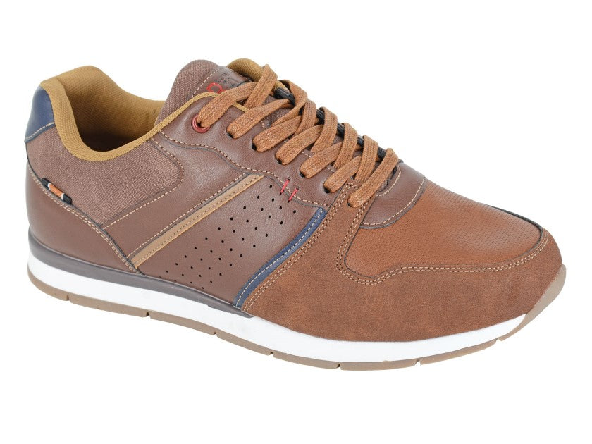 R21 Brown Lace Up Casual Trainers M575B - Raw Menswear