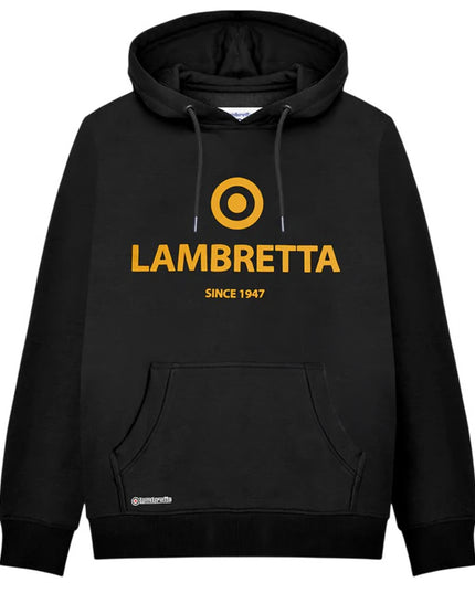 Lambretta Brand Target Hoodie Black/Gold