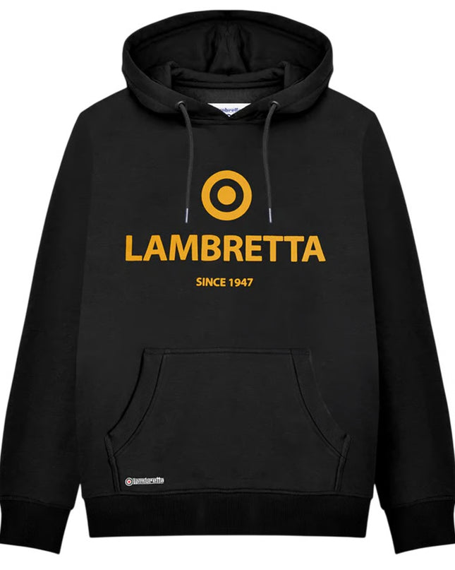 Lambretta Brand Target Hoodie Black/Gold