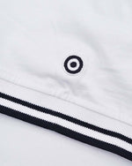 Load image into Gallery viewer, Lambretta Two Tone Tipped Polo White/Black - Raw Menswear
