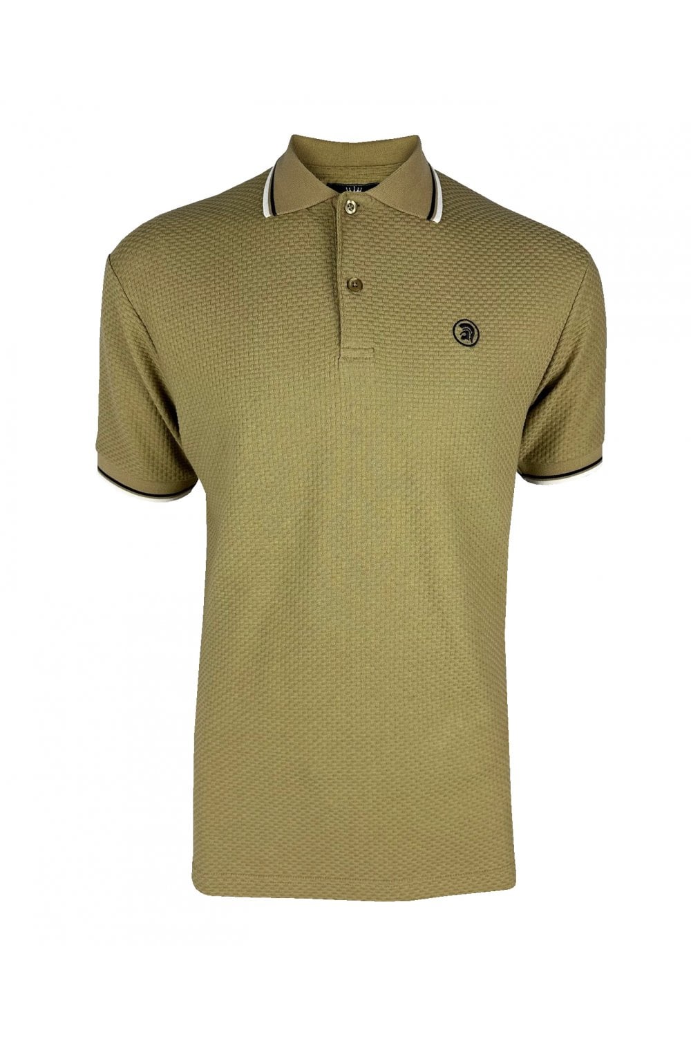 TROJAN Twin Tipped Textured Polo TC/1038 Camel - Raw Menswear