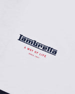 Load image into Gallery viewer, Lambretta Classic Stripe Polo White - Raw Menswear
