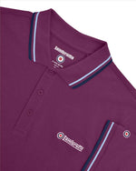 Load image into Gallery viewer, Lambretta Twin Tipped Polo Grape/Clear Sky/Navy - Raw Menswear
