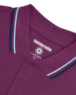 Load image into Gallery viewer, Lambretta Twin Tipped Polo Grape/Clear Sky/Navy - Raw Menswear

