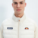 Load image into Gallery viewer, Ellesse Bardy Gilet Body Warmer Off White - Raw Menswear
