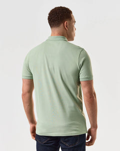 Weekend Offender Caneiros Polo Shirt Pale Moss Green - Raw Menswear