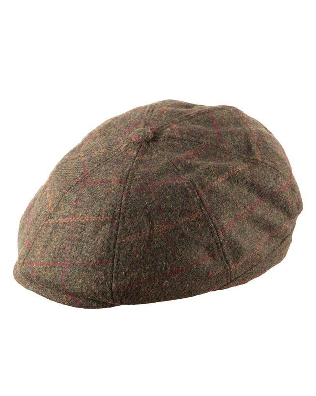 Tommy Tweed Baker Boy Cap Green Box Check - Raw Menswear
