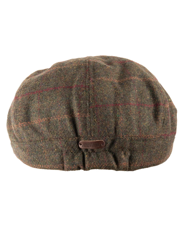Tommy Tweed Baker Boy Cap Green Box Check - Raw Menswear