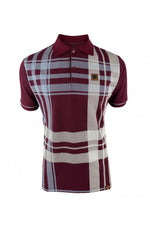 Load image into Gallery viewer, Trojan Oversize Check Panel Polo TR/8868 Port - Raw Menswear
