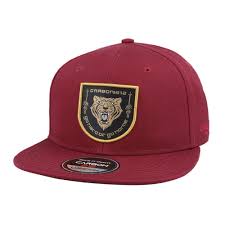 Carbon 212 Limited Edition Tiger Go Hard Or Go Home Flat Peak Snapback Cap Burgundy - 1228