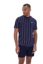 Load image into Gallery viewer, FILA Lee Pin Striped Tee Navy - Raw Menswear
