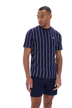 Charger l&#39;image dans la galerie, FILA Lee Pin Striped Tee Navy - Raw Menswear
