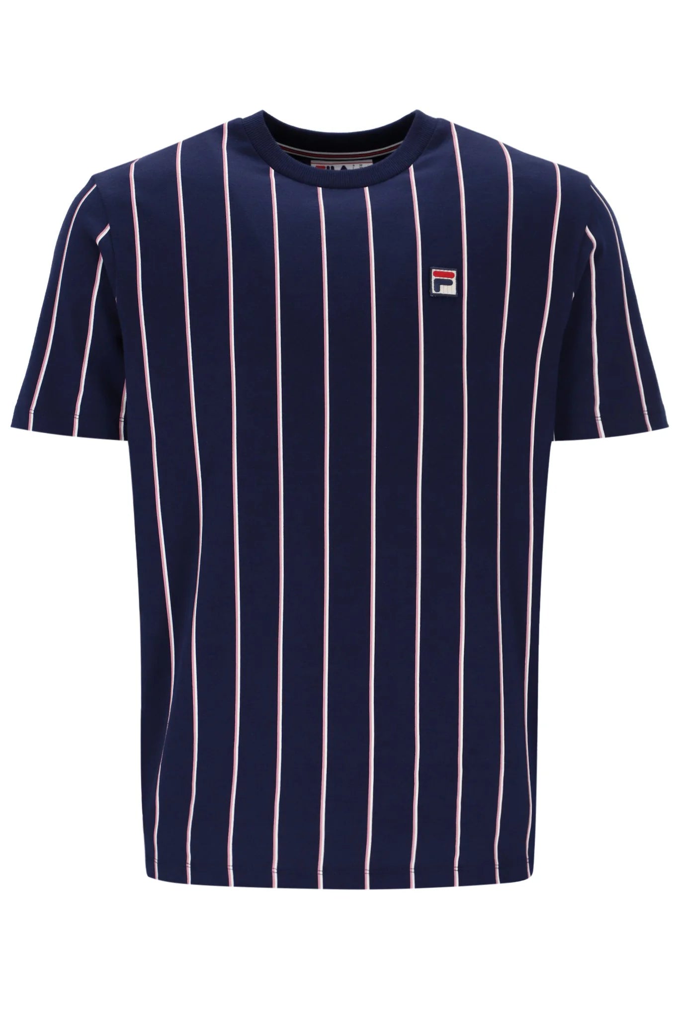 FILA Lee Pin Striped Tee Navy - Raw Menswear