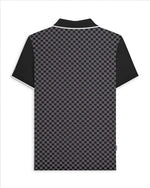Carica l&#39;immagine nel visualizzatore di Gallery, Lambretta Two Tone AOP Polo Black - Raw Menswear
