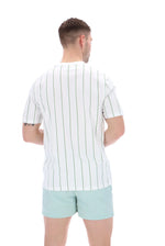 Load image into Gallery viewer, FILA Lee Pin Striped Tee White - Raw Menswear
