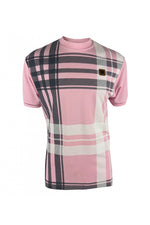 Load image into Gallery viewer, TROJAN Oversize Check Panel Tee TR/8882 Pink - 135
