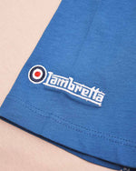 Load image into Gallery viewer, Lambretta Contrast Raglan Tee Silver Lining/Dark Blue - Raw Menswear
