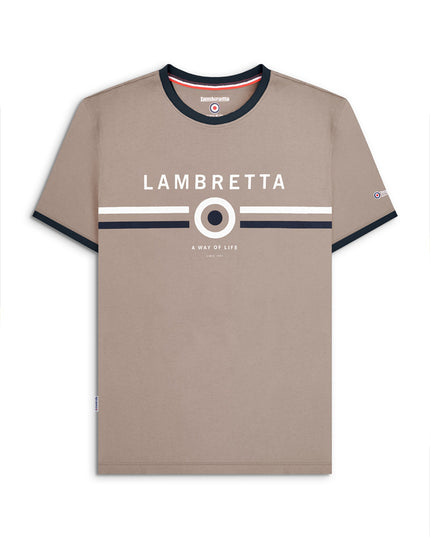 Lambretta Target Ringer Tee Cinder - Raw Menswear