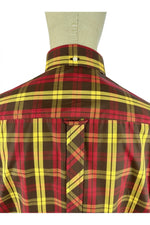 Load image into Gallery viewer, Trojan Check SS Shirt With Free Matching Pocket Square TC/1034 Chocolate - Raw Menswear
