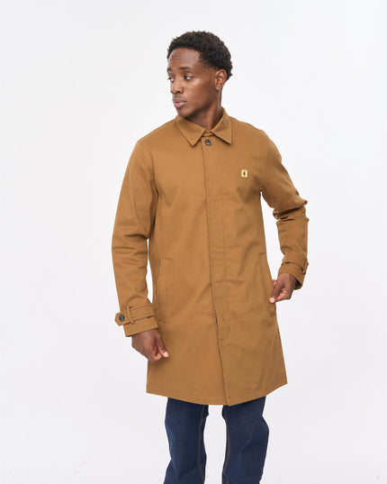 Gabicci Mens Houghton Rain Mac Jacket Gabicci Vintage CARAMEL
