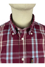Lade das Bild in den Galerie-Viewer, Trojan Check SS Shirt With Free Matching Pocket Square TC/1003 Port - Raw Menswear
