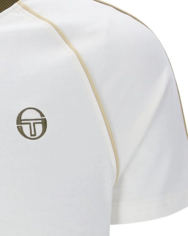 Sergio Tacchini Ghibli Davis Tee Gardenia/ Dark Olive