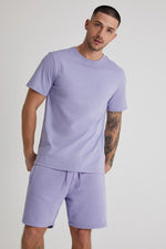 Load image into Gallery viewer, DML Aston Crew Neck Tee in AMETHYST Lilac - Raw Menswear
