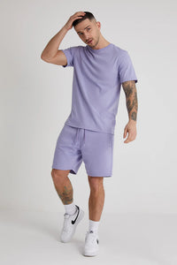 DML Aston Crew Neck Tee in AMETHYST Lilac - Raw Menswear