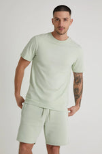 Load image into Gallery viewer, DML Aston Crew Neck Tee in ARTICHOKE Mint Green - Raw Menswear
