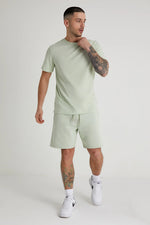 Lade das Bild in den Galerie-Viewer, DML Aston Crew Neck Tee in ARTICHOKE Mint Green - Raw Menswear
