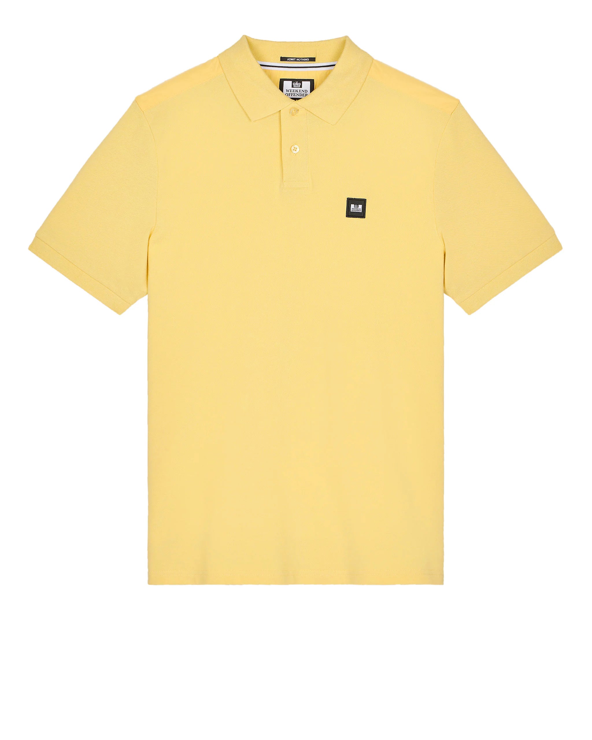 Weekend Offender Brant Polo Shirt Butter Yellow - Raw Menswear