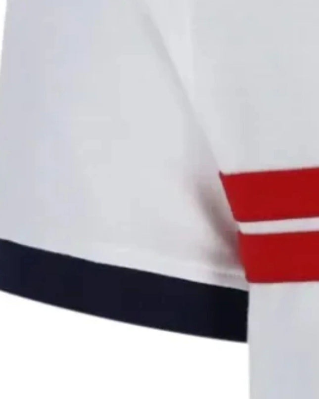 Sergio Tacchini Supermac Tee White/Maritime Blue/Red