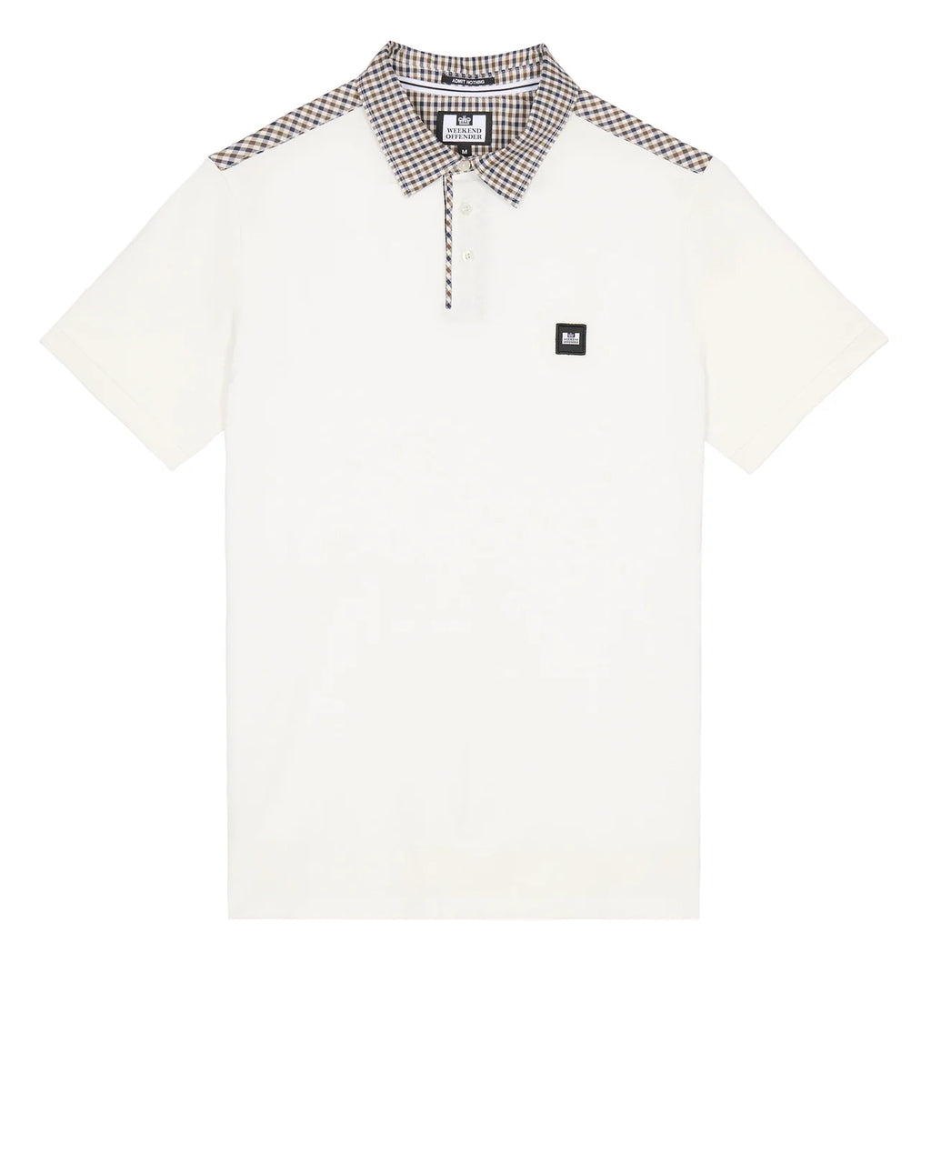 Weekend Offender Costa Polo Winter White / House Check - Raw Menswear
