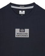 Load image into Gallery viewer, Weekend Offender Dygas Tee Navy / House Check - Raw Menswear
