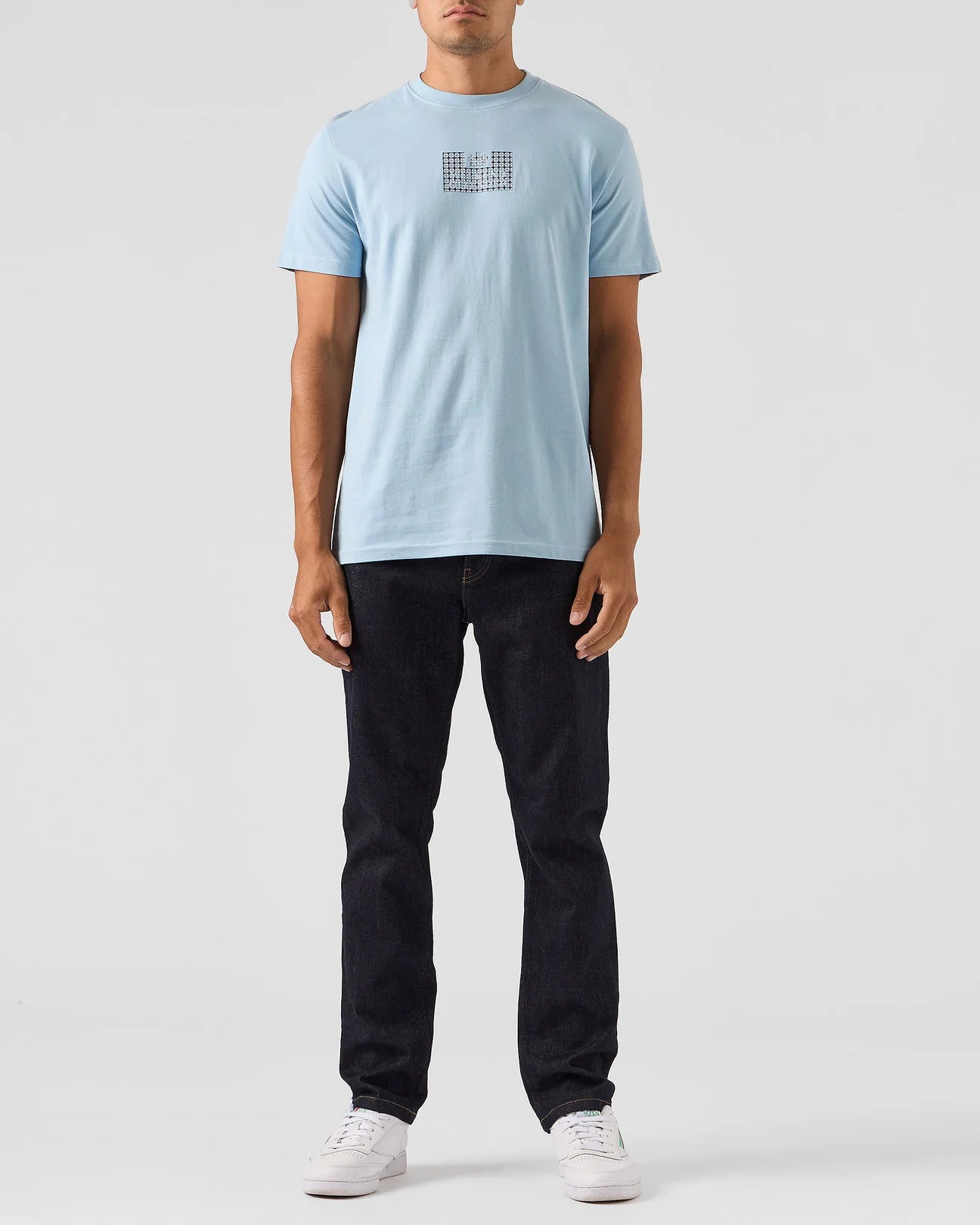 Weekend Offender Dygas Tee Winter Sky / House Check - Raw Menswear