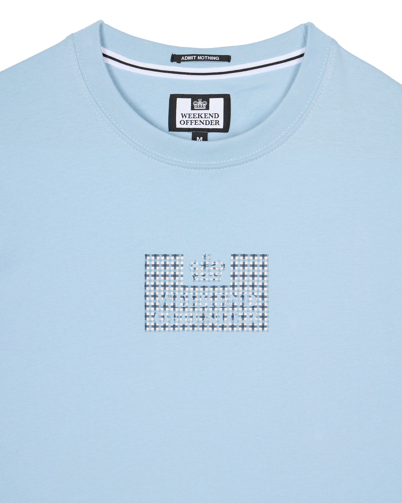 Weekend Offender Dygas Tee Winter Sky / House Check - Raw Menswear