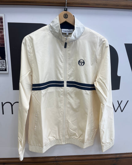 Sergio Tacchini Dino Track Top Snow White/Maritime Blue - 478 Raw Menswear
