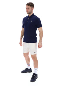 FILA Pannuci Slim Fit Polo Navy - Raw Menswear
