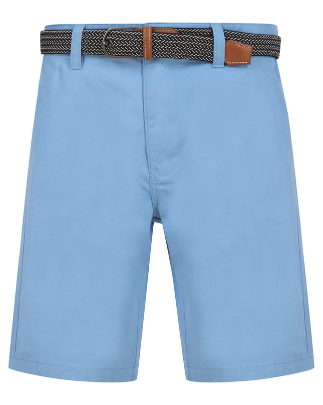Tokyo Laundry Gustavo Cotton Chino Shorts Light Blue