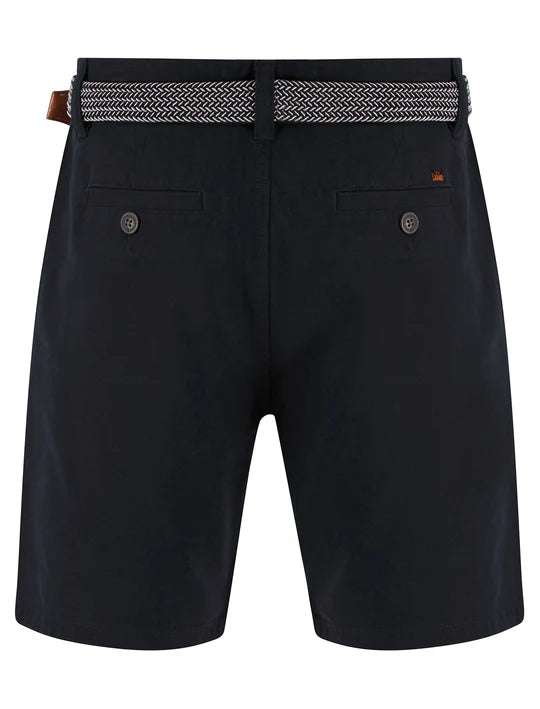 Tokyo Laundry Gustavo Cotton Chino Shorts Navy