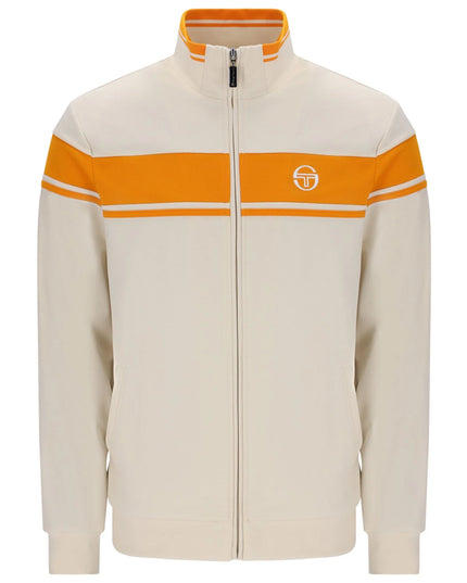 Sergio Tacchini Damarindo Track Top in Sandshell Orange Pepper