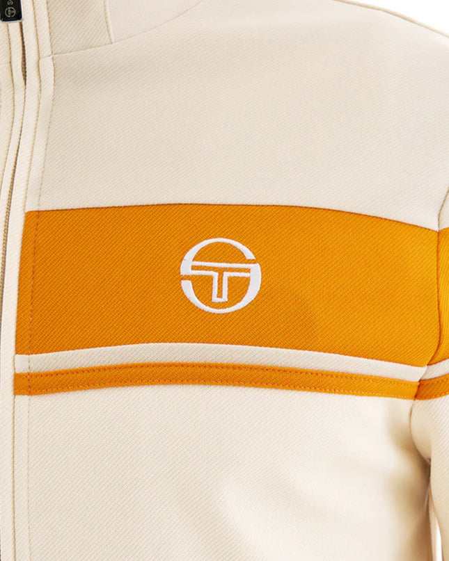 Sergio Tacchini Damarindo Track Top Sandshell/Orange Pepper
