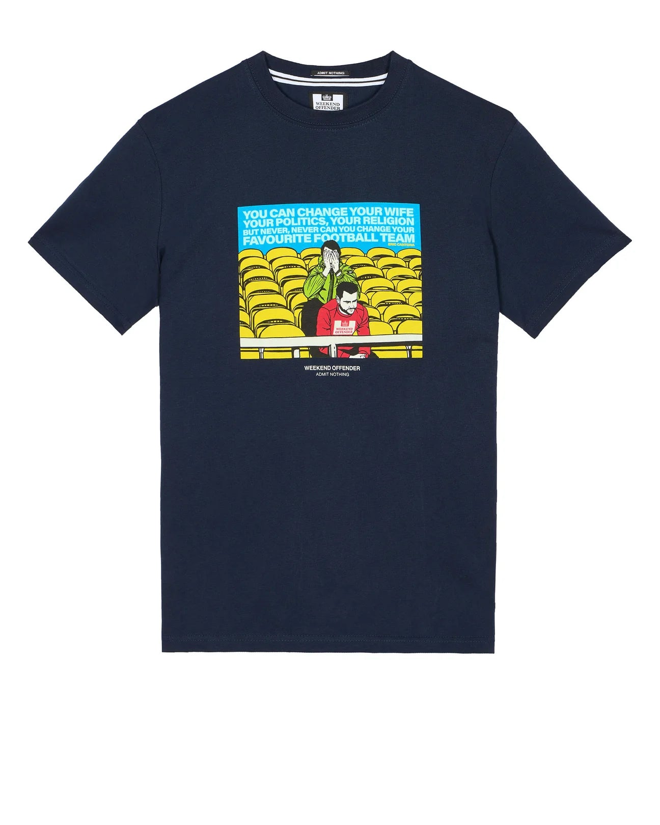 Weekend Offender Eric Graphic Tee Navy - Raw Menswear