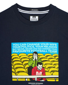 Weekend Offender Eric Graphic Tee Navy - Raw Menswear