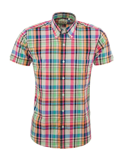 Relco Men's Multi Check SS Shirt - CK 61 