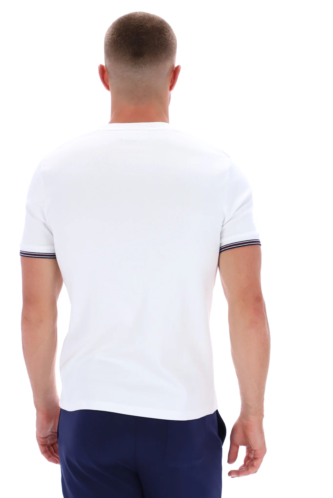 FILA Caleb Crew T-Shirt White - Raw Menswear