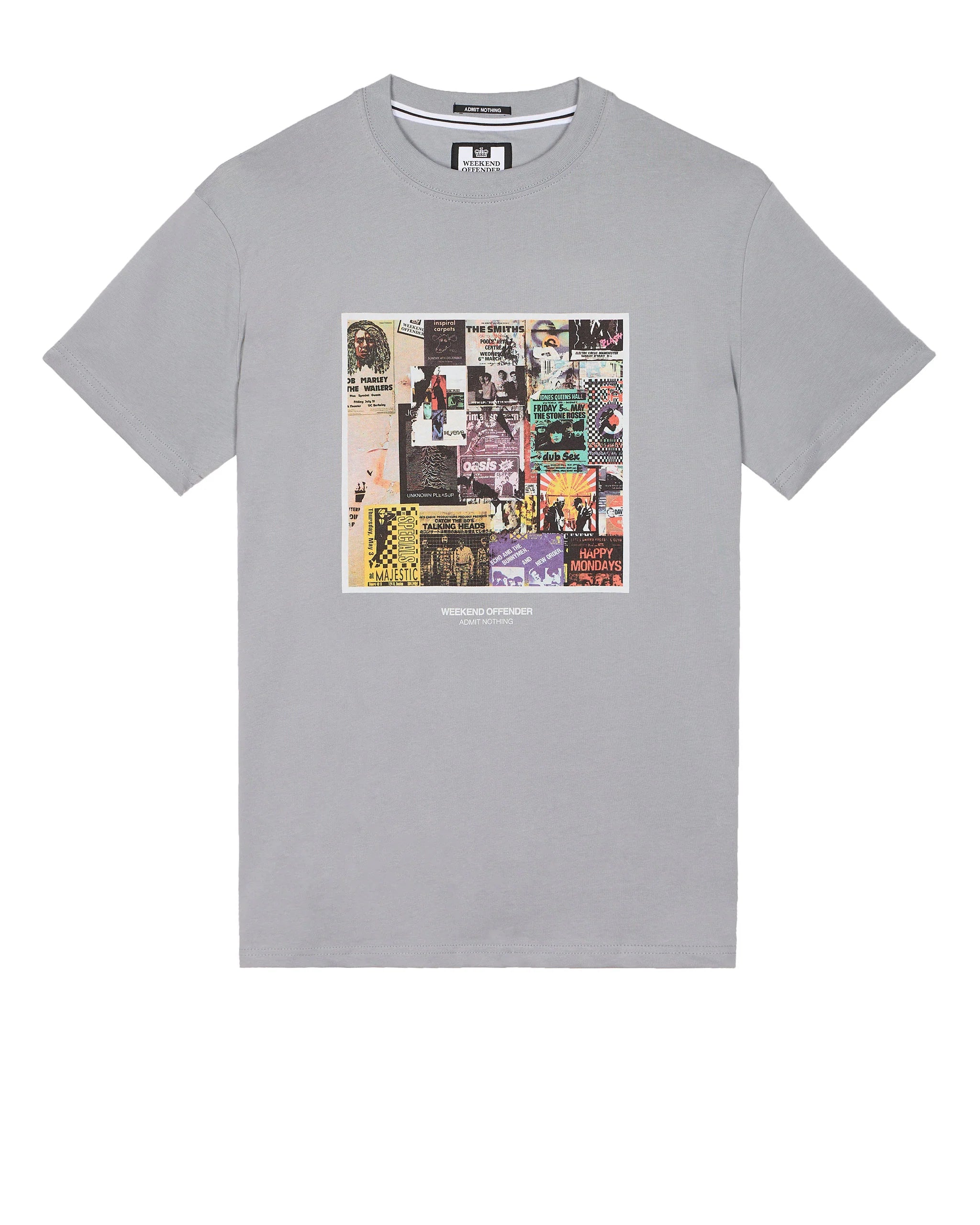 Weekend Offender Posters Graphic Tee Smokey Grey - Raw Menswear