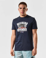 Carica l&#39;immagine nel visualizzatore di Gallery, Weekend Offender Pyramid Graphic Tee Navy - Raw Menswear

