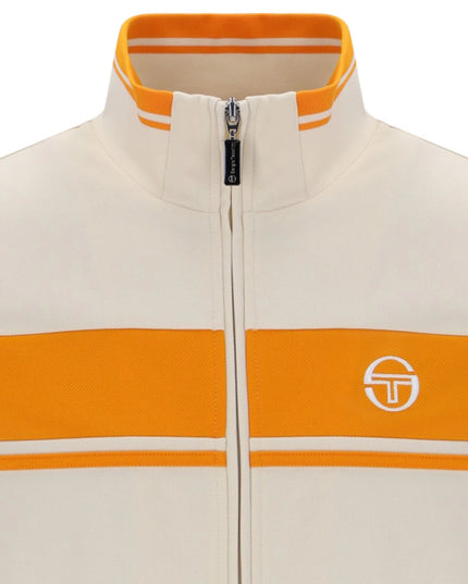 Sergio Tacchini Damarindo Track Top in Sandshell Orange Pepper