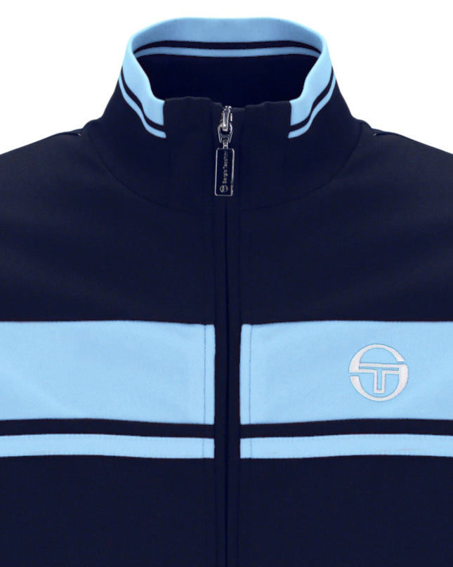 Sergio Tacchini Damarindo Track Top in Navy/Baltic Sea